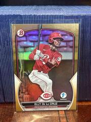 Elly De La Cruz [Gold] Baseball Cards 2023 Bowman 1st Edition Prices