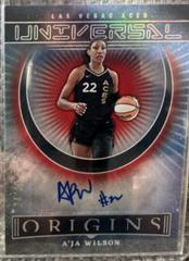 A'ja Wilson [Red] #UA-AJW Basketball Cards 2023 Panini Origins WNBA Universal Autographs Prices