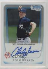 Adam Warren [Refractor Autograph] #BCP111 Baseball Cards 2011 Bowman Chrome Prospects Prices