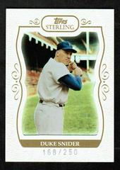 Duke Snider #44 Baseball Cards 2008 Topps Sterling Prices