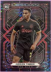 Jurrien Timber [Electric Etch Red Pulsar] #161 Soccer Cards 2021 Panini Obsidian Prices