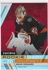 Mads Sogaard [Red] Hockey Cards 2022 Upper Deck Synergy Rookie Journey Home Prices