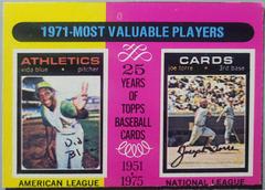1971 MVP's [V. Blue, J. Torre] #209 Baseball Cards 1975 O Pee Chee Prices