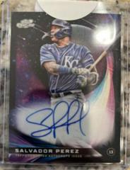 Salvador Perez [Black Eclipse] #SGA-SP Baseball Cards 2022 Topps Cosmic Chrome Star Gaze Autographs Prices