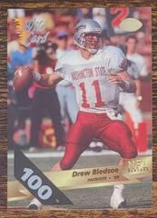 Drew Bledsoe [100 Stripe] Football Cards 1993 Wild Card Prices