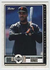 Barry Bonds #74 Baseball Cards 1999 Upper Deck Retro Prices