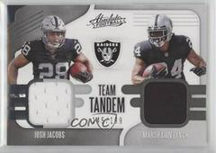 Josh Jacobs, Marshawn Lynch Football Cards 2019 Panini Absolute Team Tandem Materials Prices