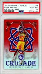 Kobe Bryant [Red] Basketball Cards 2016 Panini Excalibur Crusade Prices
