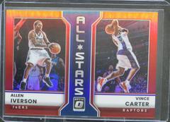 Allen Iverson, Vince Carter [Red] #19 Basketball Cards 2022 Panini Donruss Optic All Stars Prices