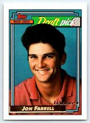 Jon Farrell [Gold Winner] #9 Baseball Cards 1992 Topps Gold Prices