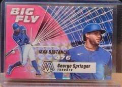 George Springer [Pink Fluorescent] #BF6 Baseball Cards 2021 Panini Mosaic Big Fly Prices