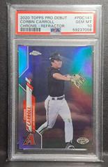 Corbin Carroll [Refractor to 99] #PDC-141 Baseball Cards 2020 Topps Pro Debut Prices