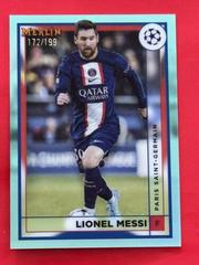 Lionel Messi [Aqua] #104 Soccer Cards 2022 Topps Merlin Chrome UEFA Club Competitions Prices