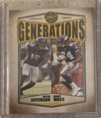Justin Jefferson, Randy Moss #G-4 Football Cards 2022 Panini Legacy Generations Prices