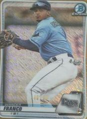 Wander Franco [Gold Shimmer] #BCP-163 Baseball Cards 2020 Bowman Chrome Prospects Prices
