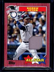 Derek Jeter [Red] #87R-DJ Baseball Cards 2022 Topps 1987 Relics Prices