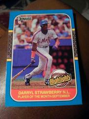 Darryl Strawberry Baseball Cards 1987 Donruss Highlights Prices