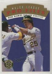 Mark McGwire [Die Cut] #177 Baseball Cards 1995 SP Championship Prices