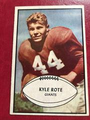Kyle Rote #25 Football Cards 1953 Bowman Prices