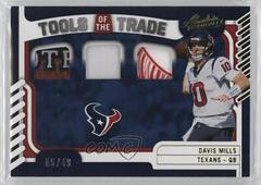 Davis Mills [Prime] #TTT-2 Football Cards 2022 Panini Absolute Tools of the Trade Triple Prices