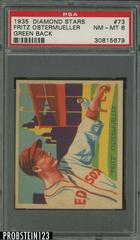 Fritz Ostermueller [Green Back] #73 Baseball Cards 1935 Diamond Stars Prices