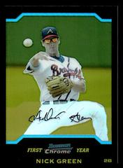 Nick Green [Refractor] Baseball Cards 2004 Bowman Chrome Draft Picks Prices