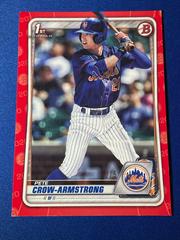 Pete Crow Armstrong [Red] Baseball Cards 2020 Bowman Draft Prices