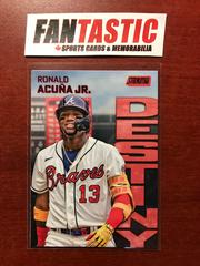 Ronald Acuna Jr. [Red] #2B Baseball Cards 2022 Stadium Club Dynasty and Destiny Prices