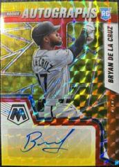 Bryan De La Cruz [Gold] #RAM-BC Baseball Cards 2022 Panini Mosaic Rookie Autographs Prices