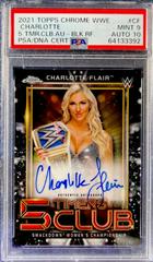 Charlotte Flair [Black Refractor] Wrestling Cards 2021 Topps Chrome WWE 5 Timers Club Autographs Prices
