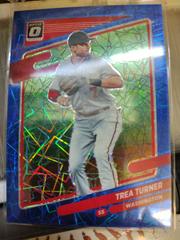 Trea Turner [Blue Volocity] Baseball Cards 2021 Panini Donruss Optic Prices
