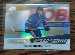 Robert Thomas Hockey Cards 2021 Upper Deck Credentials Speed of the Game Prices