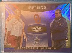 Barry Switzer [Blue] #15 Football Cards 2018 Panini Certified Champions Prices