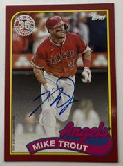 Mike Trout [Red] #89BA-MT Baseball Cards 2024 Topps 1989 Autograph Prices