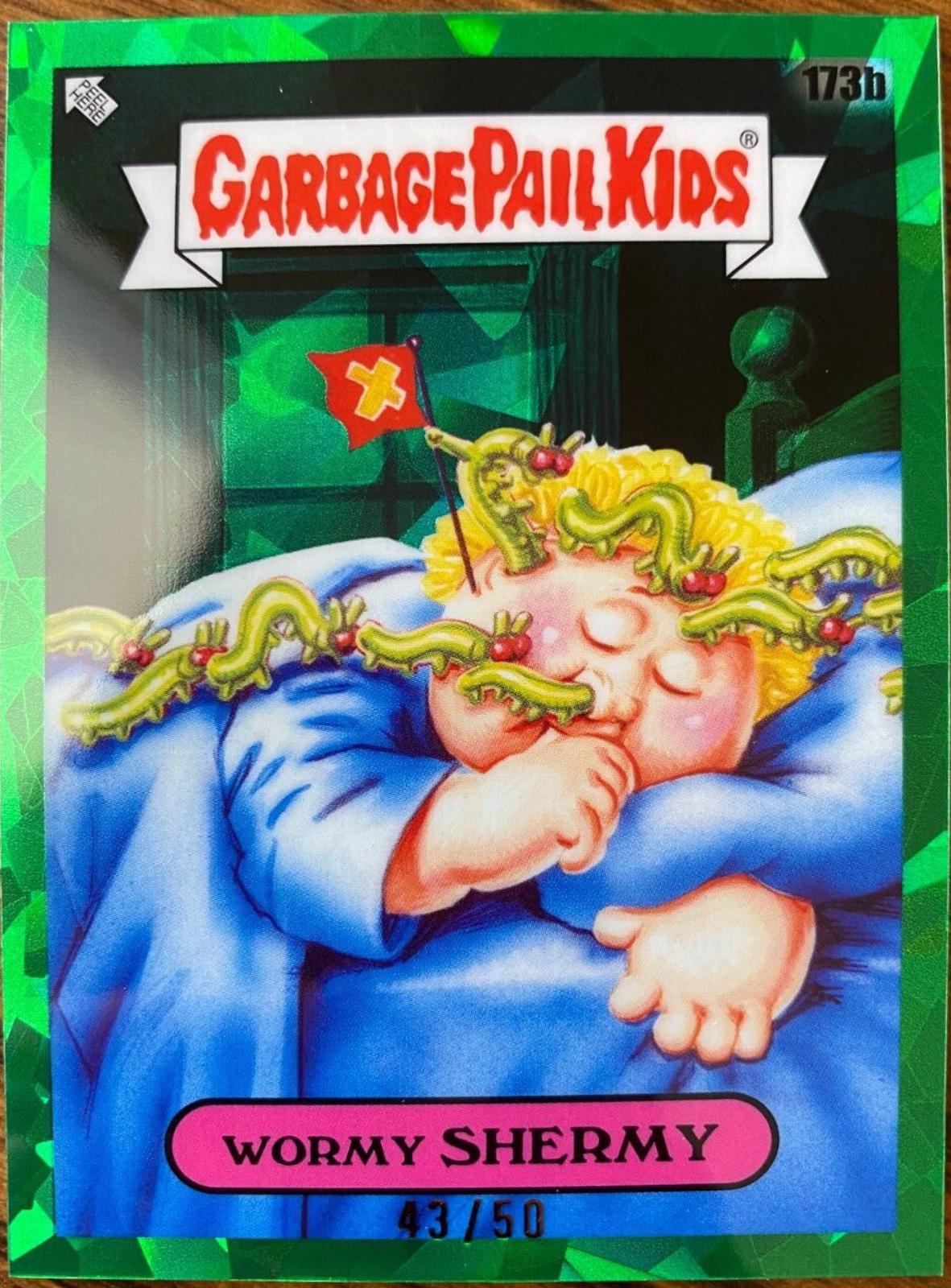 Wormy SHERMY [Green] #173b Garbage Pail Kids 2022 Sapphire