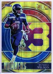 Russell Wilson [Gold] #SN-8 Football Cards 2021 Panini Select Numbers Prices