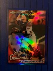 Yadier Molina [Blue Refractor] Baseball Cards 2010 Topps Chrome Prices
