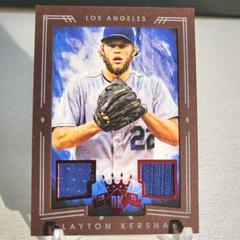 Clayton Kershaw [Framed Red] Baseball Cards 2015 Panini Diamond Kings Prices