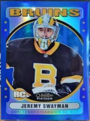 Jeremy Swayman [Blue Rainbow] Hockey Cards 2022 O-Pee-Chee Platinum Retro Prices