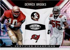 Derrick Brooks #5 Football Cards 2018 Panini Certified Champions Prices