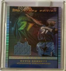 Kevin Garnett Basketball Cards 2002 Topps Jersey Edition Prices