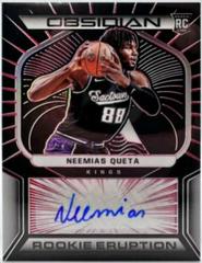 Neemias Queta [Red] Basketball Cards 2021 Panini Obsidian Rookie Eruption Signatures Prices