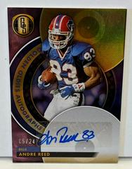 Andre Reed [Rose Gold] #GO-AR Football Cards 2023 Panini Gold Standard Golden Oldies Autographs Prices