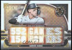 Aaron Judge #TTR-AJ Baseball Cards 2022 Topps Triple Threads Relics Prices