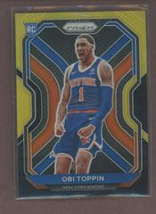 Obi Toppin [Black Gold Prizm] #280 Basketball Cards 2020 Panini Prizm Prices