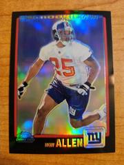 Will Allen [Black Refractor] #280 Football Cards 2001 Topps Chrome Prices