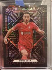 Diogo Jota [Electric Etch Red Pulsar] #104 Soccer Cards 2021 Panini Obsidian Prices