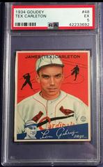 Tex Carleton Baseball Cards 1934 Goudey Prices