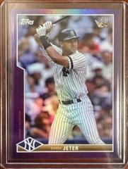 Derek Jeter [Purple Rainbow] #41 Baseball Cards 2022 Topps X Bobby Witt Jr. Crown Prices