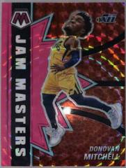 Donovan Mitchell [Pink Fluorescent] #7 Basketball Cards 2020 Panini Mosaic Jam Masters Prices
